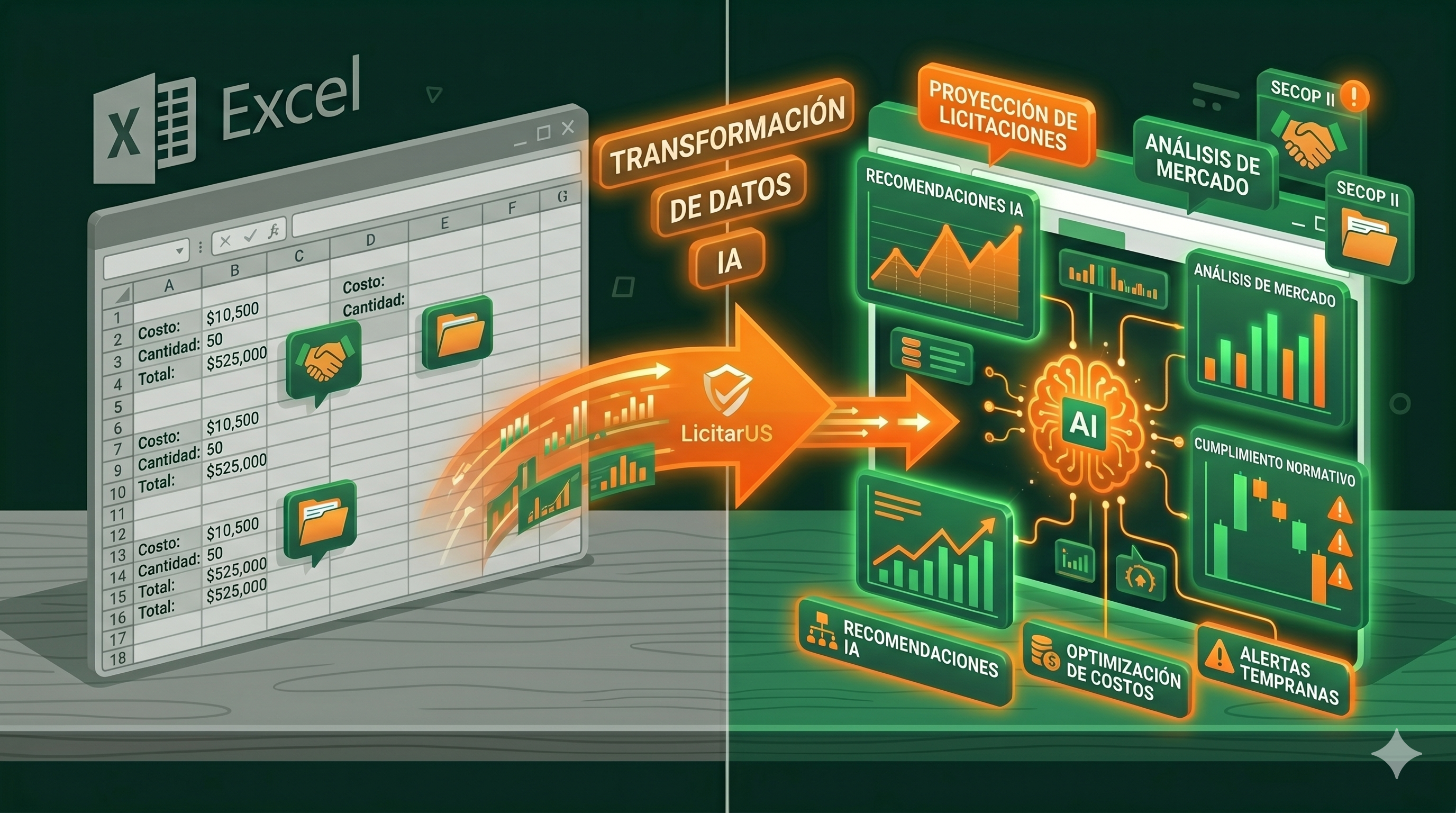 De Excel a un copiloto de IA: cómo está cambiando la manera de licitar en Colombia